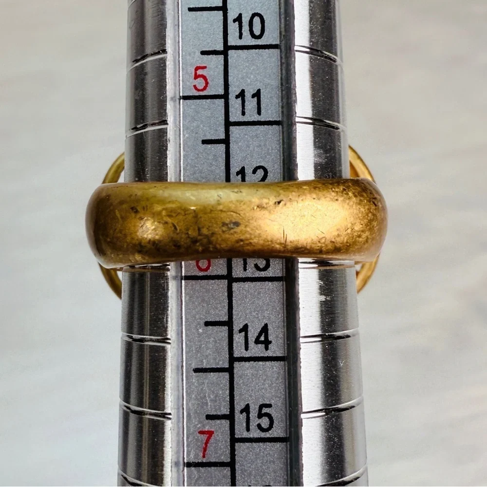 Vintage Leah, Sophia, brasstone, compass ring size 5 3/4